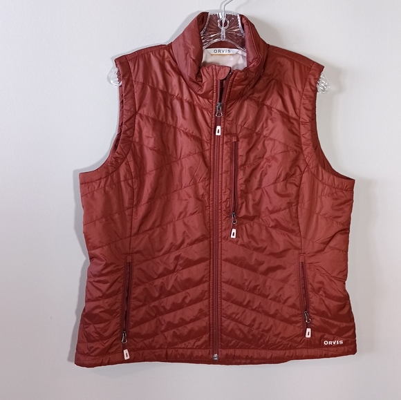 Orvis Women's Recycled Drift Vest in Redwood Size L - Picture 1 of 6